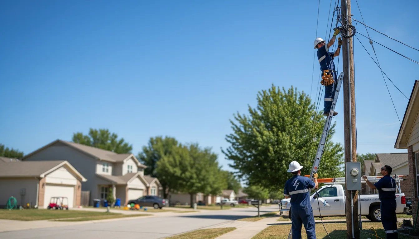 Residential electrician providing installation services in Drayton, ND